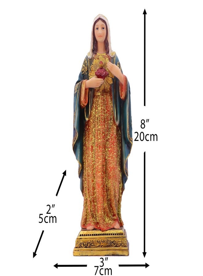 Zayton Virgin Mary Statue Sacred Heart Figure Resin Sculpture Savior Figurine Catholic Religious Home Chapel Decoration - Image 2